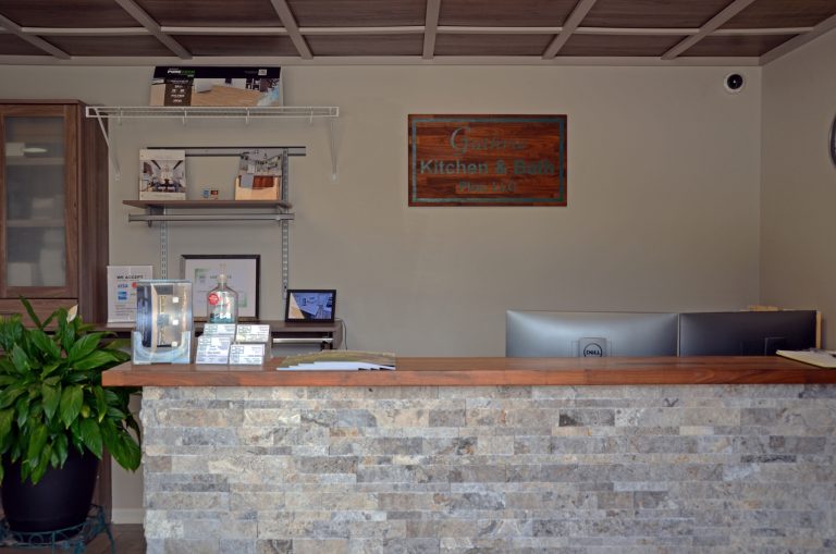 Inside the Guthrie Kitchen & Bath Plus showroom in Pleasant View, TN